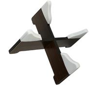 Garneck Support de Tambour à Languette Pliable en Bois Rose Patin Antidérapant en Silicone, Structure Stable et Légère, Support Portable pour Handpan et Tambour à Main - Couleur Aléatoire