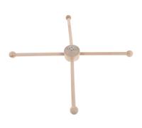 Garneck Support en Bois pour Carillon Éolien DIY - Cadre Rond B, Kit de Mobile pour Bébé à Monter Soi-Même, Support Stable pour Décoration de Terrasse et Berceau, Accessoires pour