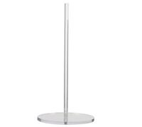 Garneck Support Essuie-Tout Acrylique Transparent Porte-Rouleau Papier Cuisine et Salle de Bain Pied Rond Stable avec Base Élargie Support de Papier Absorbant Résistant et Facile à