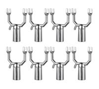 Garneck Support Multifonctionnel et Solide pour Branches D'arbres Fruitiers en Alliage D'aluminium Argenté, Lot de 8 Pièces pour Jardinage et Jardins Décoratifs