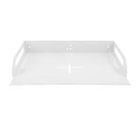 Garneck Support Mural Blanc pour Projecteur et Caméra Plateau Ajustable pour Routeur et Étagère Robuste pour Salon ou Salle de Classe Montage Plafond Facile Rangement Optimisé