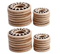 Garneck Support Oeuf en Bois pour 30pcs Boules de Cristal et Œufs, Socle Solide et Décoratif pour Présentoir à Bijoux et Autel Mystique
