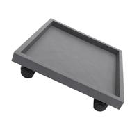 Garneck Support pour Plantes D'intérieur à roulettes 360 Mm, Plateau Carré en Polypropylène Épais, Soucoupe de Pot de Fleurs Mobile et Robuste, Déplaceur de Plantes Pratique pour