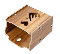 Garneck Support Style Moderne Mural pour Téléphone et Télécommande en Bois Structure Simple Grosse Capacité de Rangement et Fonction Organisé pour Salon