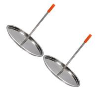 Garneck Support Vertical pour Rôtissoire à Poulet en Acier Inoxydable 2 Pièces Plateau Amovible, Pratique pour Cuisson Extérieure et Matériel de Camping