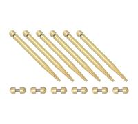 Garneck Supports Muraux Déportés Dorés pour Cadres Photo et Panneaux - Kit 12 Vis M4 7 MM Filetées - Fixations Robustes pour Affichage de Bureau et Événements - Matériel de Montage