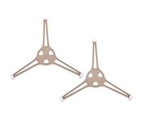 Garneck Supports Pour Plateaux Tournants De Micro-ondes En Plastique, Lot De 2 Pièces, Anneaux De Roue Triangulaires, Compatibles Plateaux En Verre Rotation Uniforme Des Aliments
