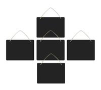 Garneck Tableau Noir en Bois à Suspendre 5pcs, Tableau Mémo Mural Multifonction pour Usage Intérieur Corde, Facile pour Messages et Décoration Créative