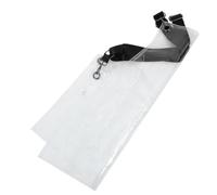 Garneck Tablier de Travail Imperméable Transparent en Tpu 50 Microns, 60 Cm de Long, Sangle de Cou Réglable, Tablier de Salon de Coiffure avec Poches, Protection Complète pour Coiffeuse