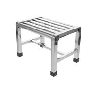 Garneck Tabouret Acier Inoxydable Robuste et Compact pour Salle de Bain Siège Étanche Multifonction pour Garçon Fille Seniors et Usage Domestique