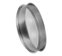 Garneck Tamis à Terre de Jardinage Rond 35cm, Acier Inoxydable, Grand | Tamis à Compost pour Sable et Gravier, Trou de 4mm, Tri Manuel, Nettoyage Facile