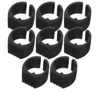 Garneck Tapis Antidérapants 8pcs en Plastique Noir Faciles à Installer Accessoires Garantissant Sécurité et Stabilité pour Chariots de Supermarché