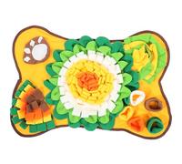 Garneck Tapis de Fouille Stimule Le Sens de L'odorat en Lint Forme Os, Améliore L'entraînement Olfactif et Lors des Jeux de Recherche de Nourriture pour Chien