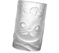 Garneck Tasse à Café en Verre 1 PC Verre à Jus Transparent Motif Chat Réutilisable pour Boissons Chaudes et Froides Maison Bureau et Présent