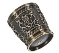 Garneck Tasse à Thé en Alliage Bronze 50ml, Style Vintage Européen | Finition Café Métallisée, Surface Polie Lisse, Format Compact, pour Café et Jus, Service Élégant
