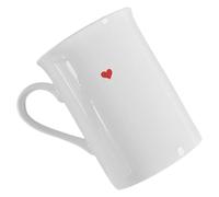 Garneck Tasse de Cœur 290ml en Céramique Blanche, Mug | Usage Bureau et Maison, Style Mignon au Rendu Frais, pour Femmes et Amies