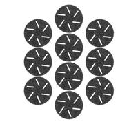 Garneck Têtes de Rechange pour Enlever la Peau Morte Lot de 10 pour Râpe Pied Électrique en Abs Noir, Réutilisables pour Pédicure à Domicile