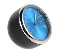 Garneck Thermomètre Voiture Bleu Horloge Quartz Affichage Lumineux Nuit Surveillance Température Intérieur Véhicule Lecture Facile Obscurité