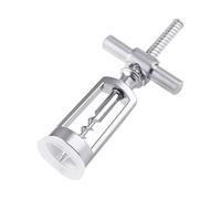 Garneck Tire-bouchon Manuel de Croix, Ouvre-bouteille Multifonctionnel pour Vin Rouge, Accessoire Cuisine Argenté, pour Maison, Bar et Fêtes, Design Compact et Solide