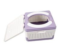 Garneck Toilettes Portables Pliables en PP et PVC Coussin Confortable Siège de Toilette Compact Violet Pot Pliable pour Camping Voyages et Urgences Solution Pratique Mobile