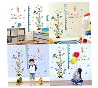 Garneck Toise Garçon et Dessin Stickers Muraux Croissance Hauteur Alphabet PVC pour Chambre Bébé Salon Salle de Jeux Décoration Intérieure