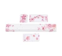 Garneck Touches de Clavier Mécanique OEM Hauteur 4 Pièces 6,25u Espace Esc Capuchons 5 Faces Sublimation Thermique Résistant Personnalisation Clavier Accessoires pour Ordinateur Gaming