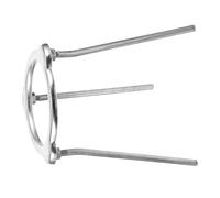 Garneck Trépied Stable D'aluminium Laboratoire de Alliage Détachable Argenté, Support pour Expérience de Chimie et Projets Artisanaux