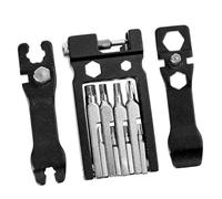 Garneck Trousse à Outils pour Vélo Multifonction Pliable en Acier Carbone et Alliage D'aluminium Portable pour Réparation Mécanique en Sport Extérieur