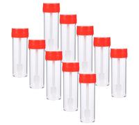 Garneck Tubes de Prélèvement de Selles Jetables 12 Pièces 25 Ml Bouchon à Vis pour Collecte et Analyse Médicale en Laboratoire