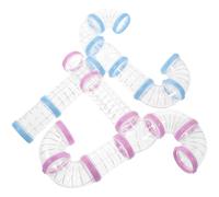 Garneck Tunnel pour Hamster en Plastique Connectable Lot de 2 Extension pour Cage et Terrain de Jeu pour Petits Animaux comme Cochons d'Inde et Hamsters