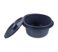 Garneck Urinoir avec Couvercle Hermétique et Double Poignée, Bassin de Lit en Plastique Renforcé Grand Format, Pot de Chambre Unisexe pour Patients et Personnes Âgées, Bassin d'Urinoir