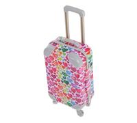 Garneck Varine de Chariot pour Enfants Fille Valise Mini Mallette Bagage Miniature Mallette Miniature Mini de fête de Bagages Accessoires de Maison de poupée Plastique