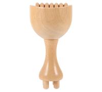 Garneck Ventouse de Massage en Bois Rouleau 4 Griffes Outil de Massage Corporel Sculptant Léger et Portable Adapté pour Thérapie Bois et Relaxation Musculaire à Domicile