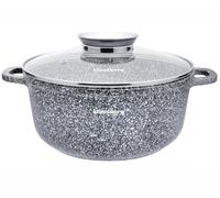 Klausberg Casserole KB-7521 – Ø 22 cm – 3,3 L – Revêtement en marbre – Système Aroma Knob