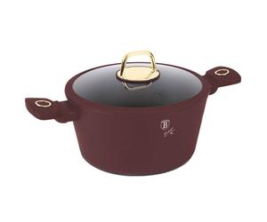 GARNEK TYTANOWY Z POKRYWĄ 24cm BERLINGER HAUS BH-8041 LEONARDO