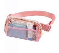 Garnen Sac Bandoulière Transparent Homologué Stade et Concert, Rose