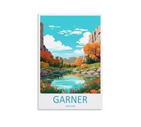 Garner - Impressions sur toile de peintures à thème parc d'État, Texas, amoureux des voyages, affiche d'œuvre d'art pour décoration d'intérieur : salon, chambre à coucher, salle de bain, bureau - 50 x