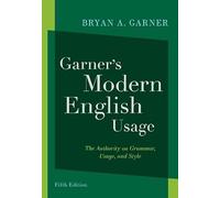 Garner's Modern English Usage – Oxford University Press
