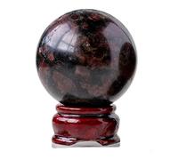 Garnet Crystal Ball Sphere Balls for Witchcraft and Decorative Crystals and Stones Beginners Gift,60~65mm Gemstone Stone