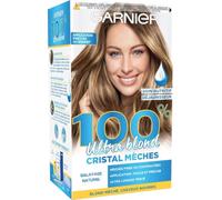 Garnier 100% Ultra Blond Kit Balayage Éclaircissant Bonnet Crochet | Application bonnet et crochet, Mèches fines harmonieuses, Soin nutritif inclus, Cristal Mèches