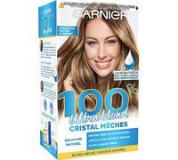 Garnier 100% Ultra Blond Kit de Balayage Éclaircissant - Application au Bonnet et Crochet - Cristal Mèches