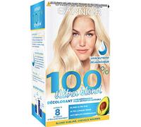 Garnier Décolorant sans ammoniaque 100% Blond – Éclaircissement maximum, effet anti-paille