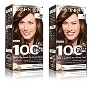 Garnier 100% Ultra Brun Coloration 4.3 Le Châtain Doré - Lot de 2