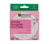 Garnier 3 Pcs Skinactive Micellaire Réutilisable Eco Pads, Lingettes De Maquillage