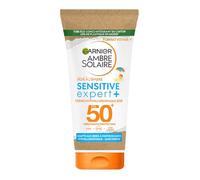 GARNIER Ambre Solaire - Bébé À L'Ombre Sensitive Expert+ - Lait Solaire Bébé FPS 50+ - Protège des UVA & UVB, UVA Longs - Résiste à L'eau - Céramides - Vegan - Dès 6 Mois - Peaux Claires - 50 ml