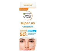 Garnier Ambre Solaire Fluide visage SPF 50+ – Acide hyaluronique, Vitamine E – 40 ml