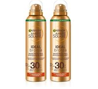 GARNIER Ambre Solaire Ideal Bronze - Brume Protectrice Invisible FPS 30 - Protège des UVA & UVB - Bronzage Éclatant - Résiste à L'eau - Vegan & Cruelty Free - Tous Types de Peaux - 150 ml (Lot de 2)