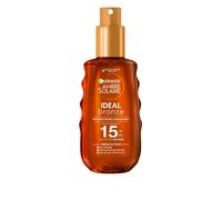 Garnier Ambre Solaire – Huile protectrice Ideal Bronze SPF 15, Vitamine E – 150 ml
