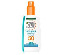 Garnier Ambre Solaire Invisible Protect Refresh Spray protecteur Spray Protecteur Refresh SPF 50 Invisible sur toutes les carnations