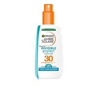 GARNIER Ambre Solaire Invisible Protect - Spray Protecteur Refresh FPS 30 - Protège des UVA & UVB - Vitamine E & Aloe Vera - Vegan & Cruelty Free - Tous Types de Peaux - 200 ml